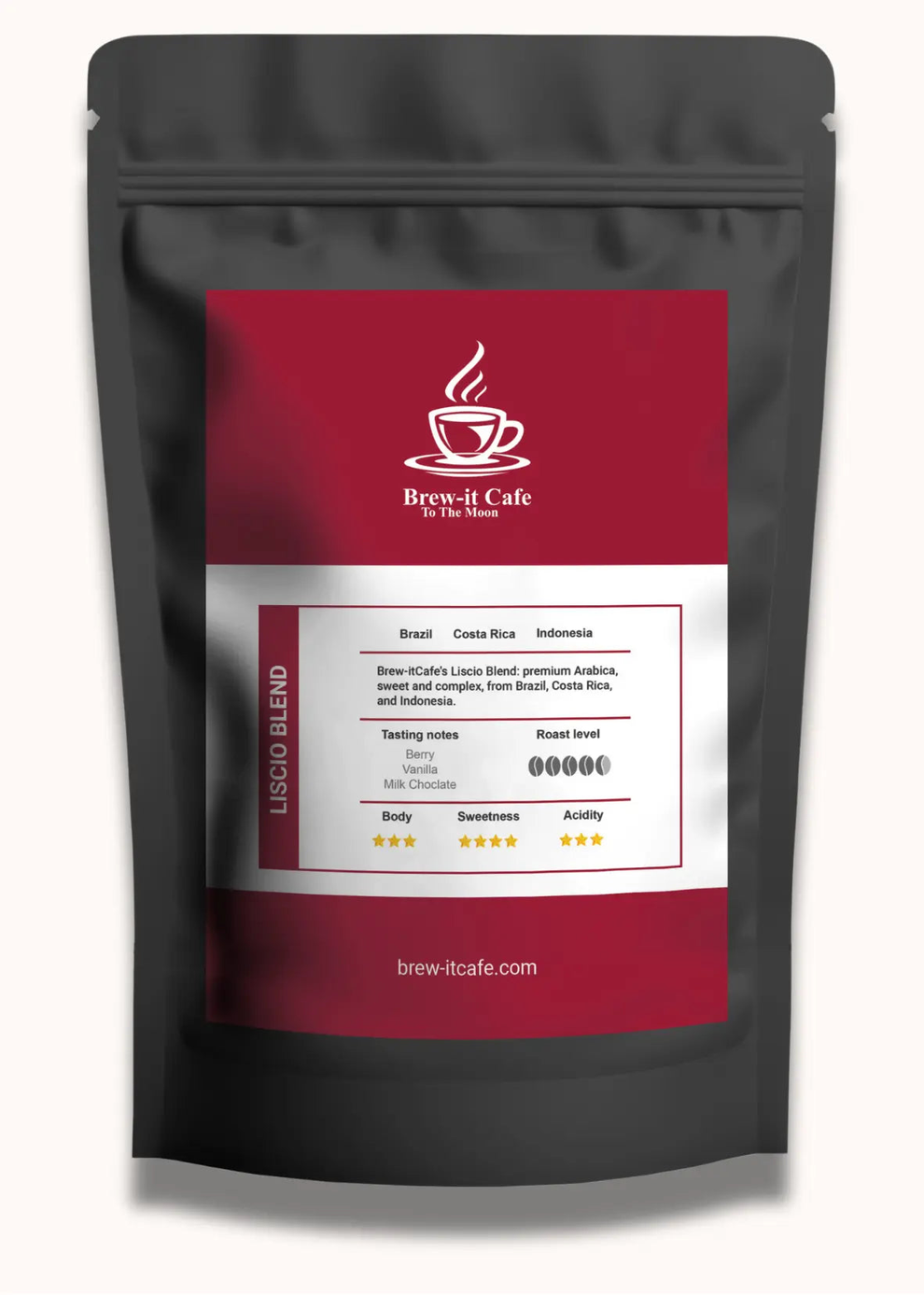 Café de tueste medio - Mezcla de lujo Liscio .250Gr